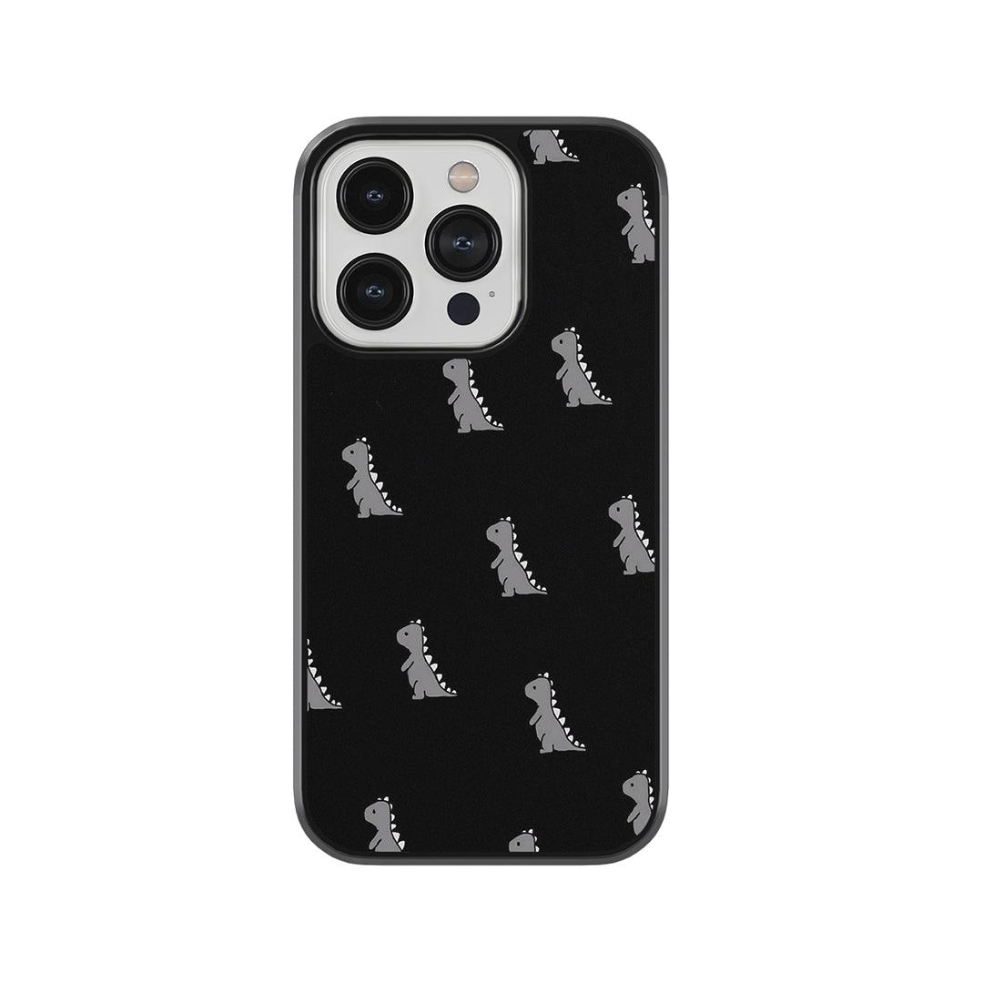 Dino Pattern Glass Case