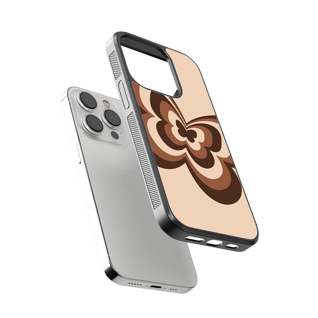 Swirl Butterfly Glass Case