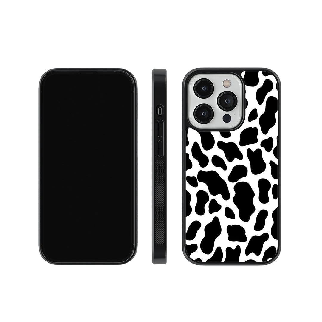 Cow Print Glass Case