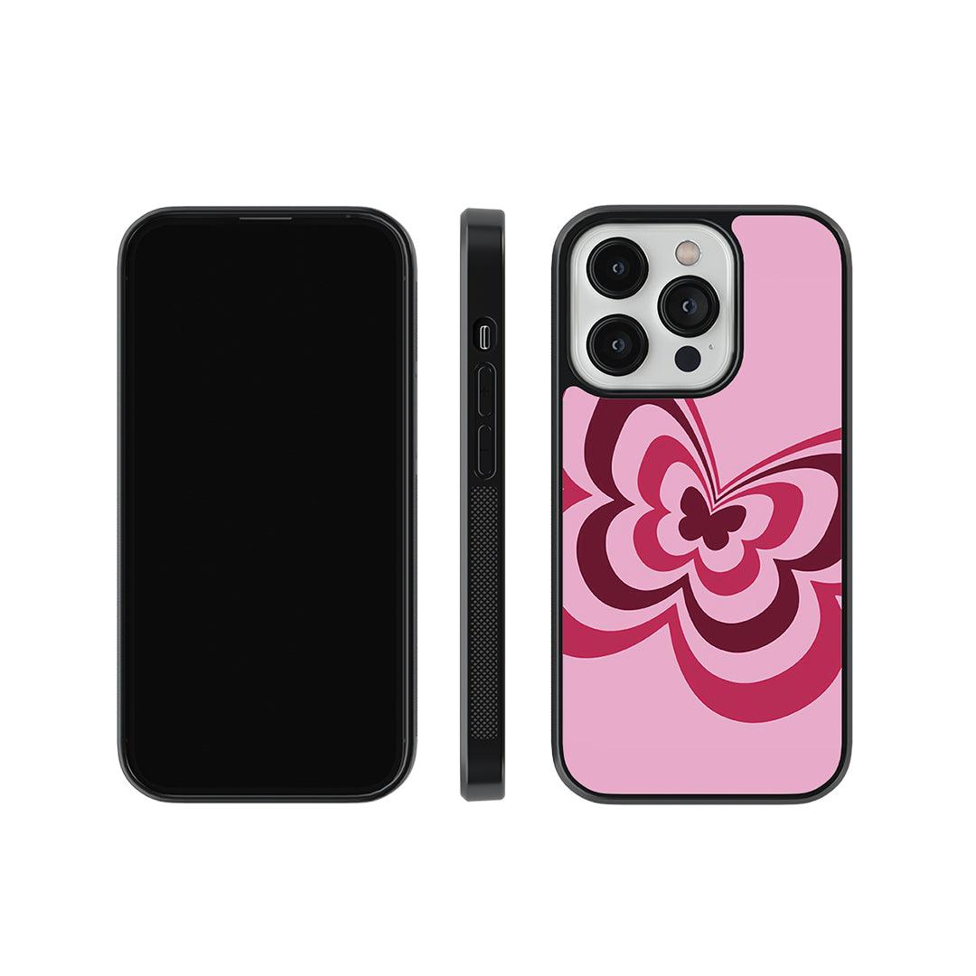 Swirl Butterfly Glass Case