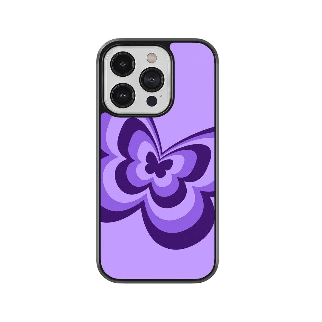 Swirl Butterfly Glass Case