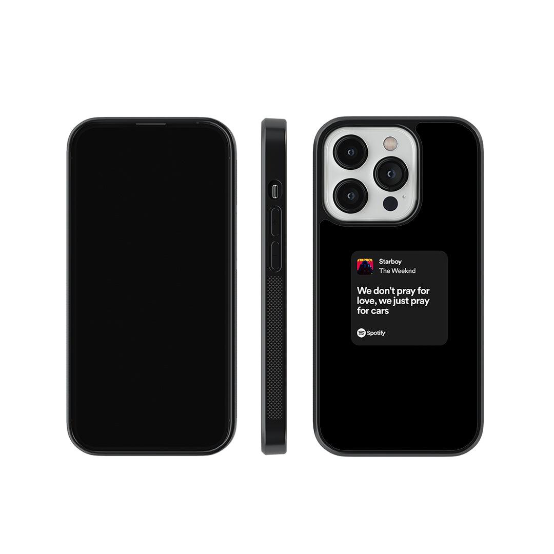 Starboy Lyrics Glass Case