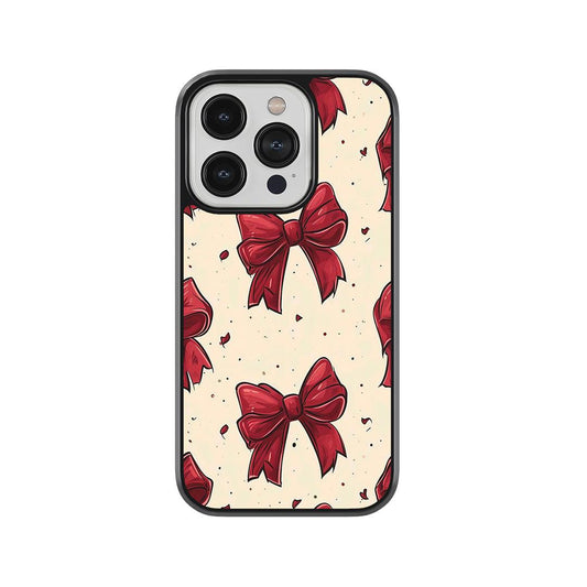 Bow and Heart Glass Case