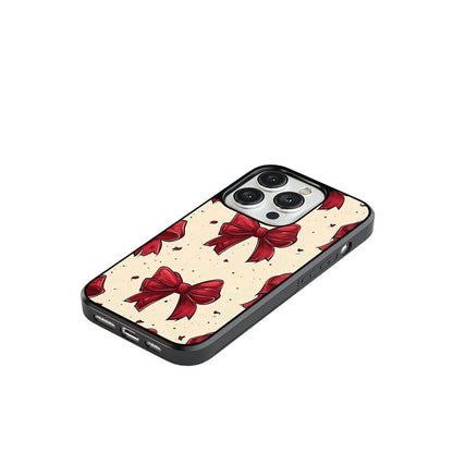 Bow and Heart Glass Case