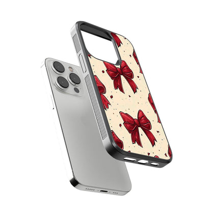 Bow and Heart Glass Case