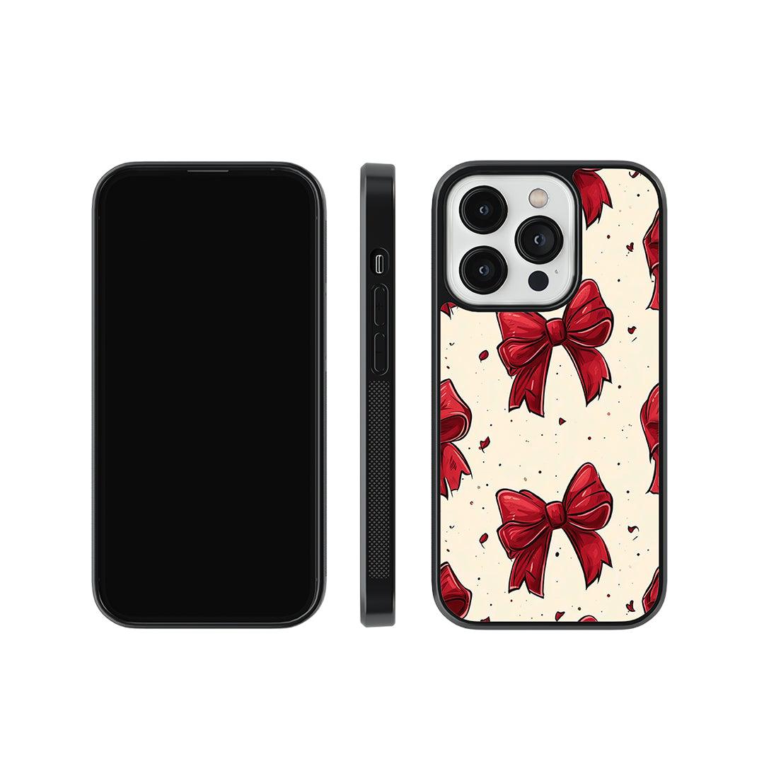 Bow and Heart Glass Case