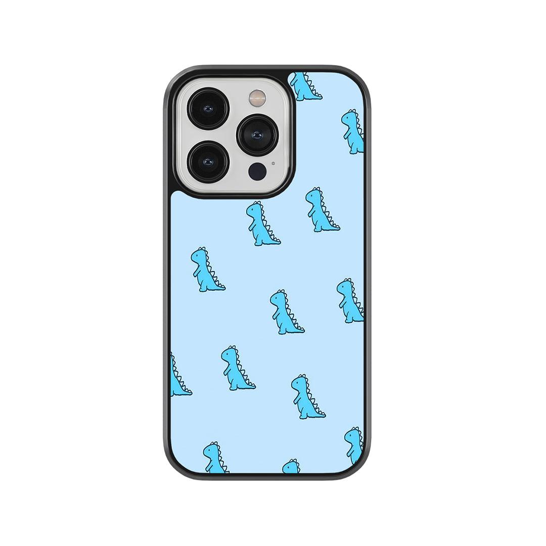 Dino Pattern Glass Case