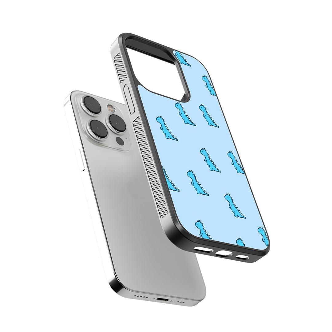 Dino Pattern Glass Case
