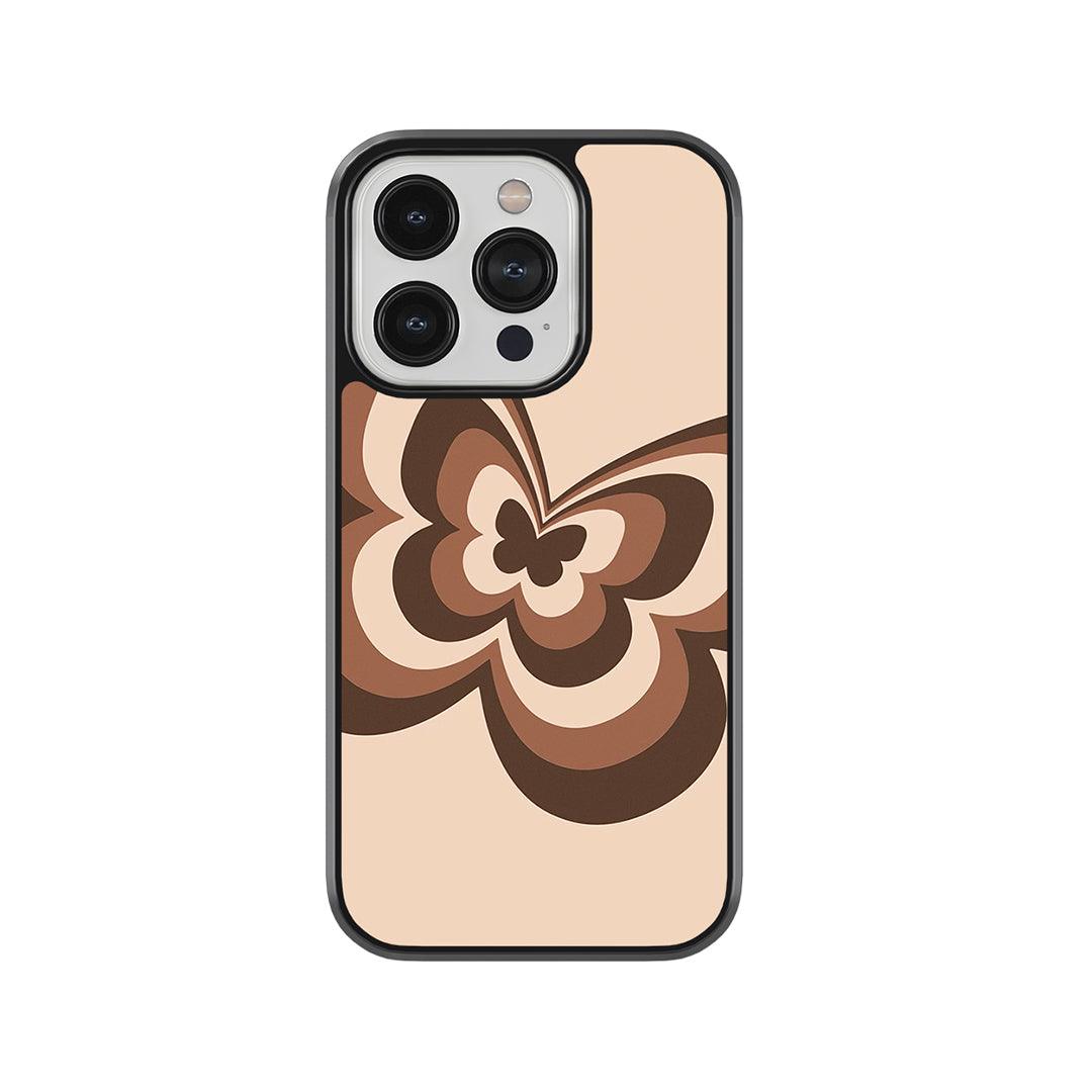 Swirl Butterfly Glass Case