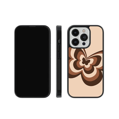 Swirl Butterfly Glass Case