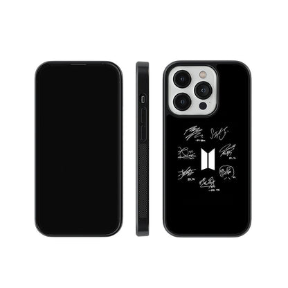BTS Signature Glass Case