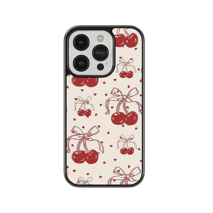 Cherry and Bow Glass Case