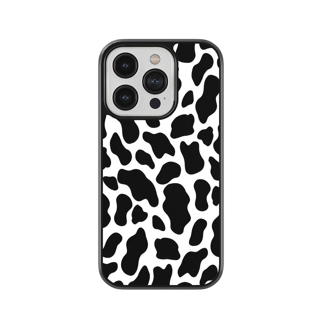 Cow Print Glass Case