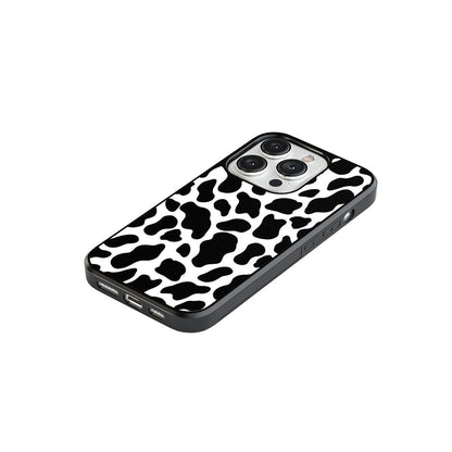 Cow Print Glass Case