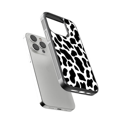 Cow Print Glass Case
