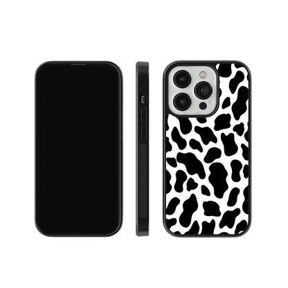 Cow Print Glass Case