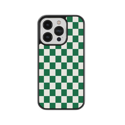 Green Checkerboard Glass Case