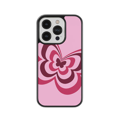 Swirl Butterfly Glass Case