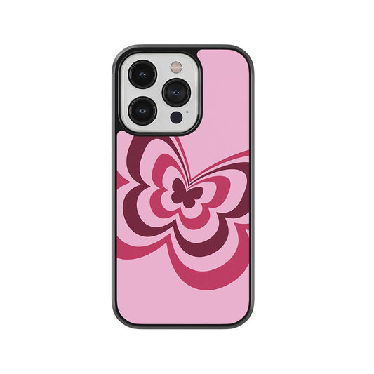 Swirl Butterfly Glass Case