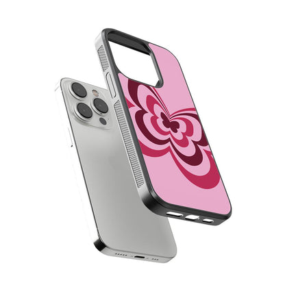 Swirl Butterfly Glass Case