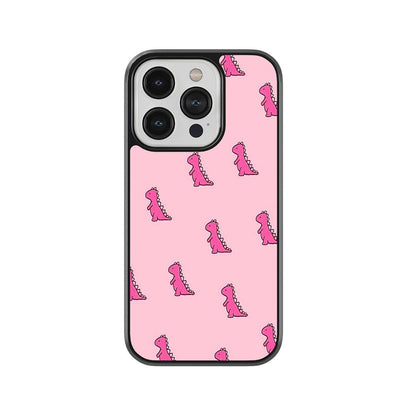Dino Pattern Glass Case