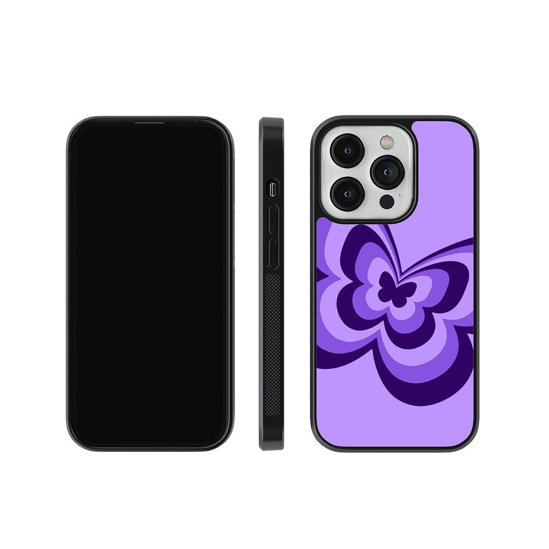 Swirl Butterfly Glass Case