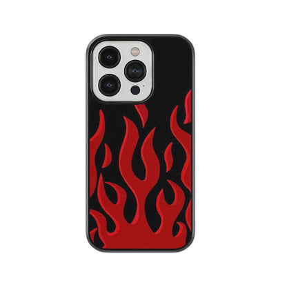 Flames Glass Case