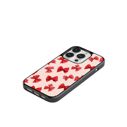 Coquette Bows Glass Case
