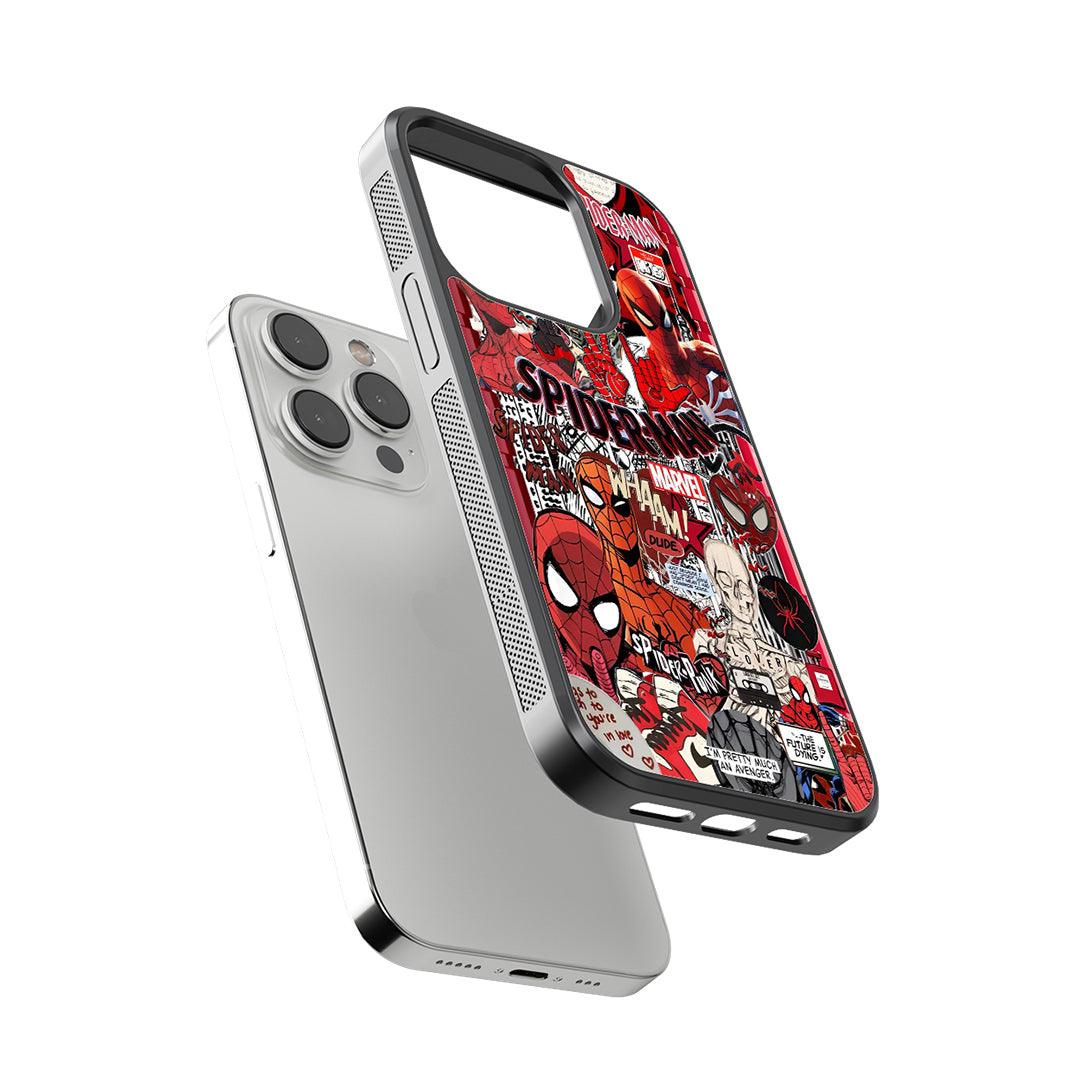 Spidey Comic Chaos Glass Case